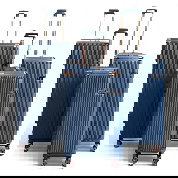 Snowball Hard Shell Luggage 8 Spinner Wheels Travel Suitcase