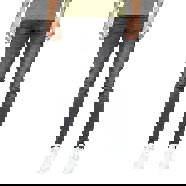 Crosshatch Mens Buraca Slim Jeans - Charcoal Wash