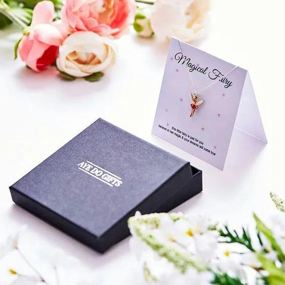 Aye Do Gifts Magical Fairy Necklace & Message Card | Girls Birthday Gift