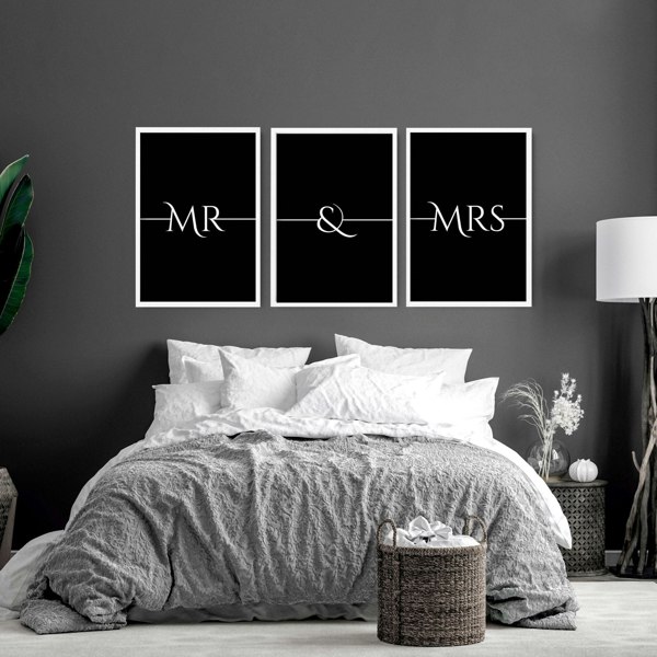 Anniversary wedding gifts | set of 3 wall art prints