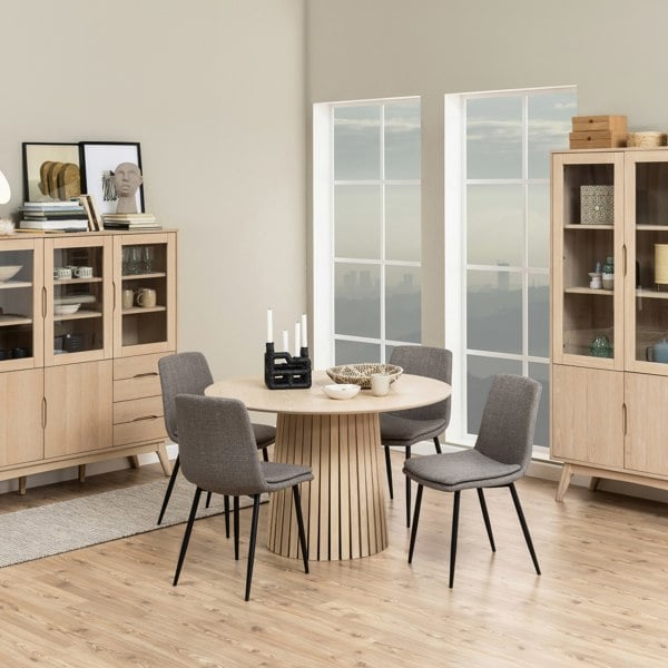 Furniture To Go Becca Dining Chair in Light Brown Set of 4