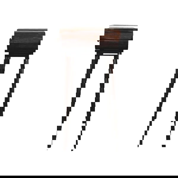 Artisan Furniture California Walnut Dressing Table with Foldable Mirror