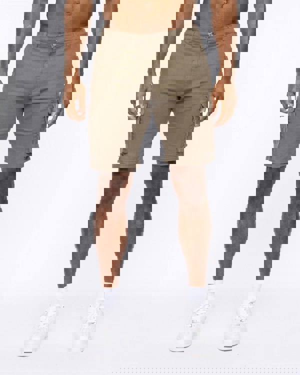 Crosshatch Frentons Cargo Shorts Khaki