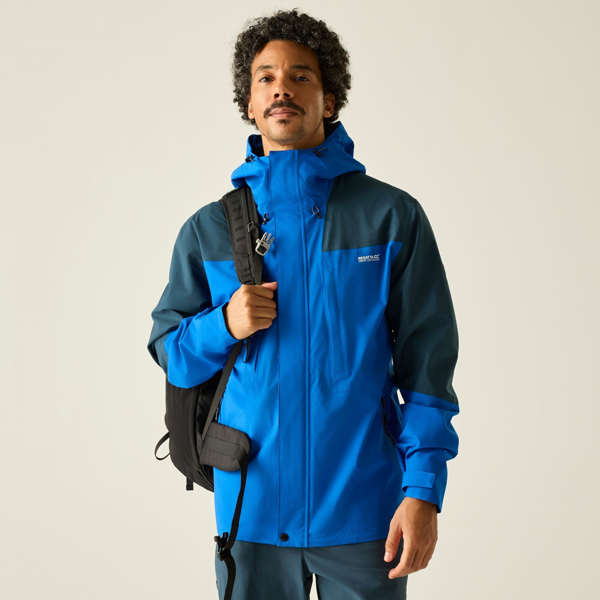 Regatta Mens Freesdale Waterproof Jacket - Olympian Blue/Night Sky