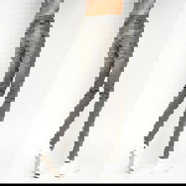 Crosshatch Mens Sheldons Slim Jeans - Light Grey - 