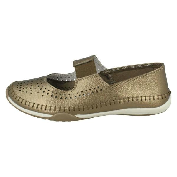 Down to Earth Ladies Down To Earth Elastic Upper Strap Shoes