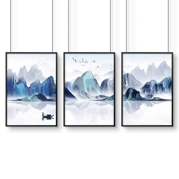 Japan landscape art | set of 3 wall art prints