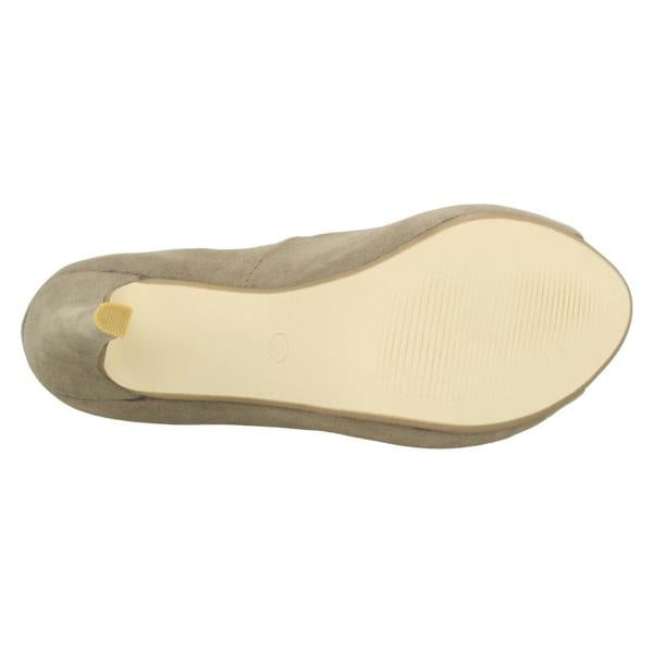 Spot On Ladies Spot On Slip On Heels