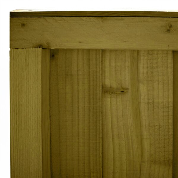 Premier Garden Supplies Flat Top Feather Edge Fully Framed Fence Panel - 4 Pack H: 4ft x W: 6ft (182.8cm) - Wood - Pressure Treated (Tanalised)