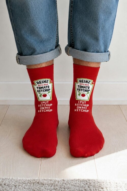 Kimm and Miller Heinz Tomato Ketchup Mug and Socks Gift Set