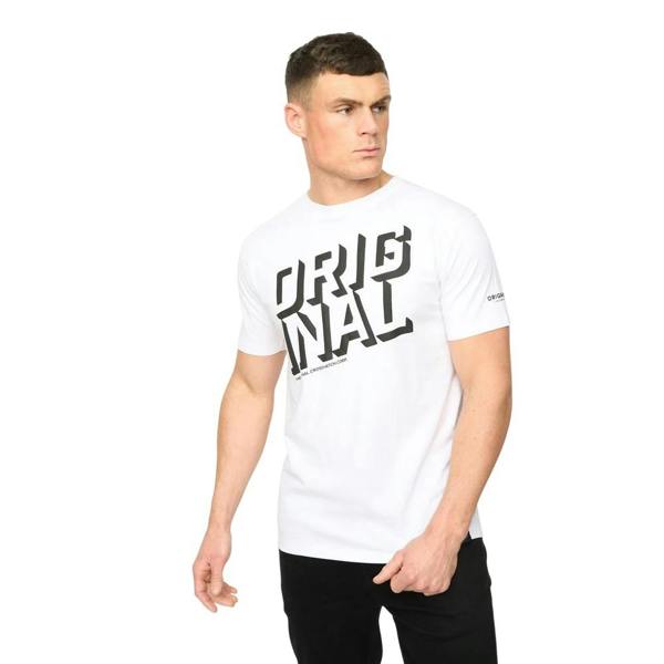 Crosshatch Mens Protrax Cotton T-Shirt - White - 