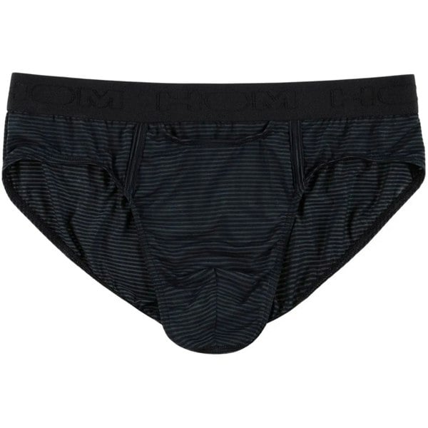 Hom Simon Stripe Modal Stretch Mini HO1 Brief, Black
