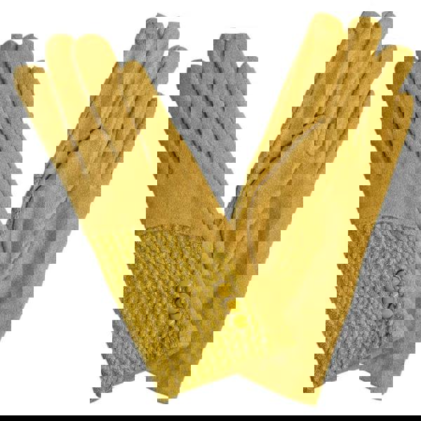 Love EMVY Cashmere Blend Gloves With Button Detailing