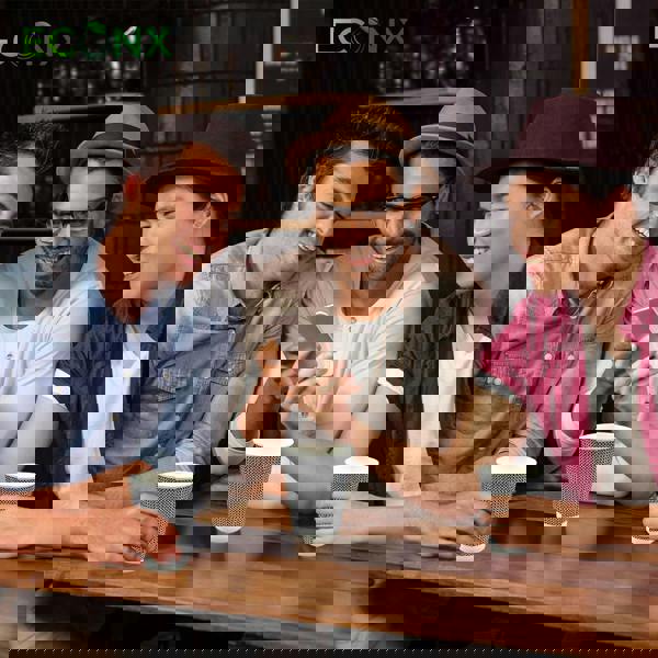 ECONX 12oz Coffee Paper Cup VIP Designed 3PLY Disposable Coffee Cup for Takeaway Hot Drinks Black