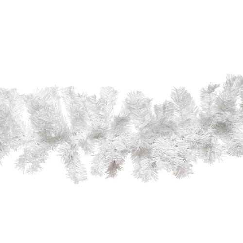 Samuel Alexander 2.7m (9ft) White Christmas Garland with PVC Branches