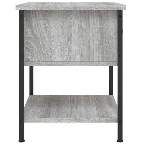 Berkfield Bedside Table Grey Sonoma 34x35.5x45 cm Engineered Wood