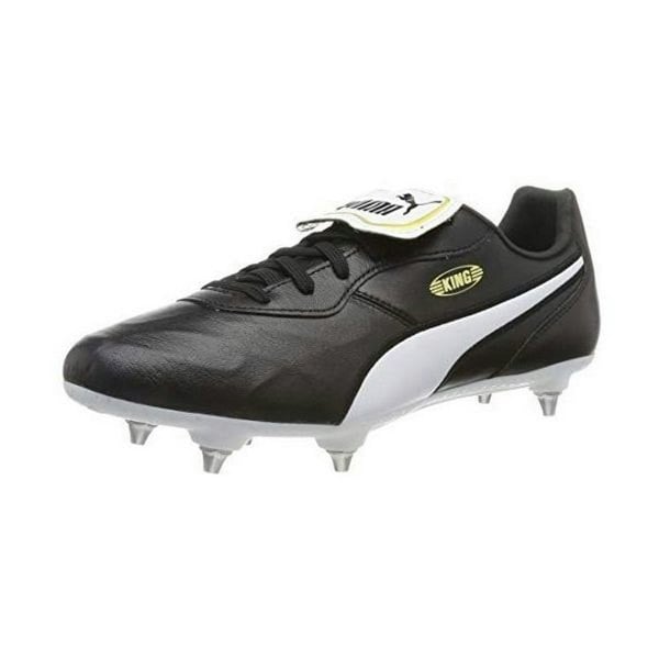 Puma Mens King Top Leather Football Boots - Black/White