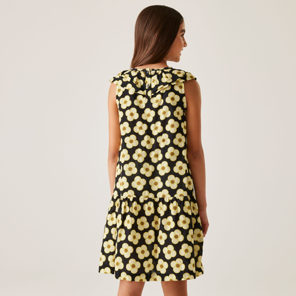 Regatta Girls Orla Kiely Spinning Flower Dress - Black