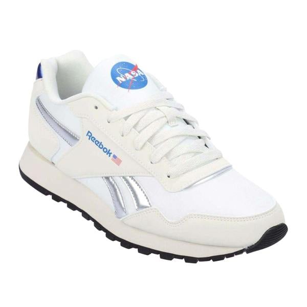 Reebok Unisex Adult Glide Suede Trainers - White/Silver