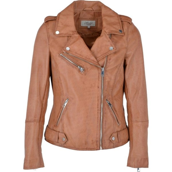 Ashwood 'Scarlett' Real Leather Biker Jacket: RUTH