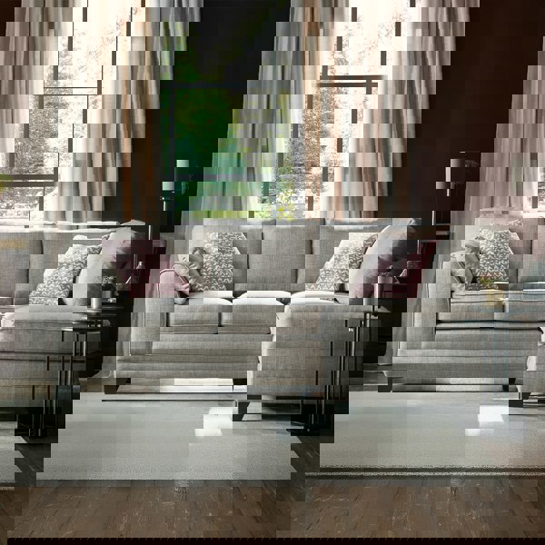 Furnishings For Less Hilliard Fullback Fabric 4 Seater Corner Sofa