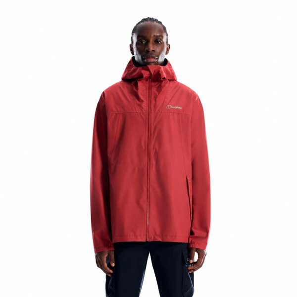 Berghaus Mens Deluge Pro 3.0 Rain Jacket Waterproof Coat Red
