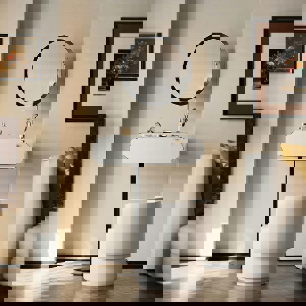 Suzuki Small Dressing Table With Mirror, Slimline Dressing Table-Weilai Concept-Weilai Concept