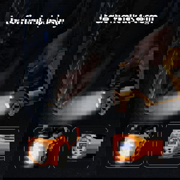 Manan 150PSI Car Tyre Inflator 12V Digital Air Compressor Auto-Off LED Fast Pump