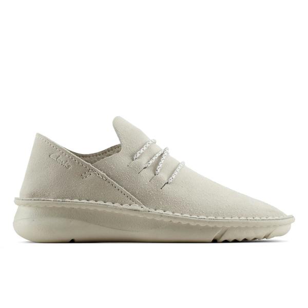 Clarks Mens Origin Leather Shoes - White - 