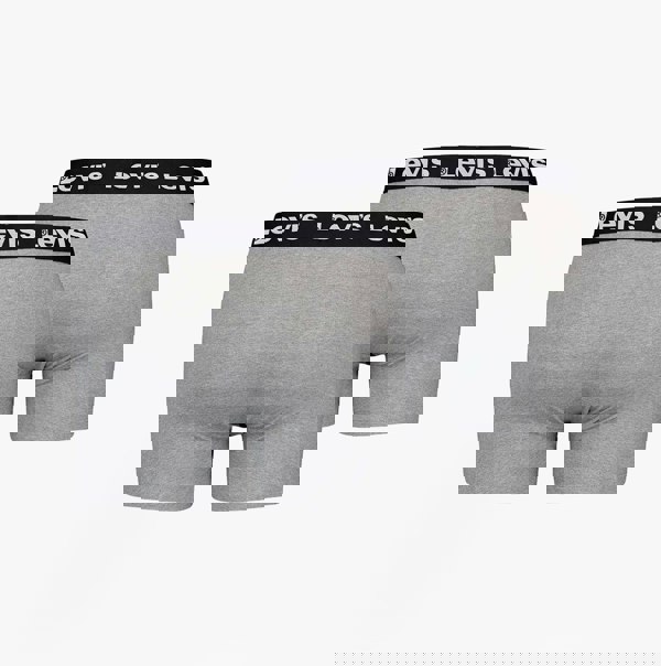 Levi's REPEAT LOGO Mens 3-Pack Trunks Middle Grey Melange