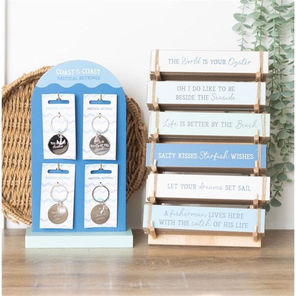 Serano Set of 36 Nautical Block Signs on Display