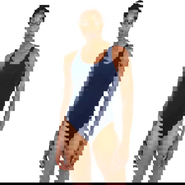 Zoggs Cottesloe Powerback navy one-piece swimsuit with racerback