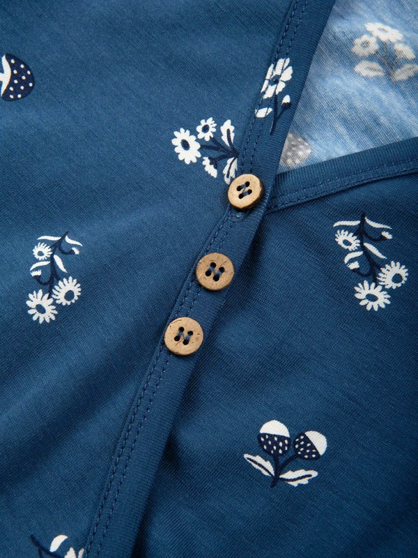 Kite Organic Highcliffe Jersey Wrap Dress Forage Floral