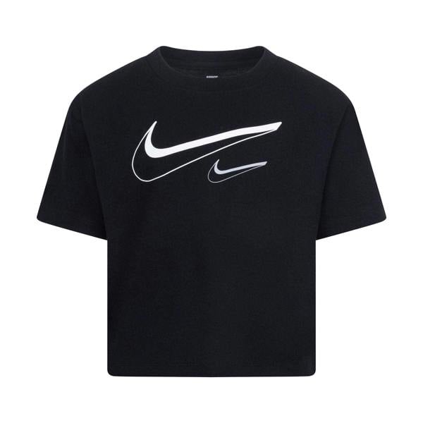 Nike Childrens/Kids Swoosh Logo T-Shirt - Black - 