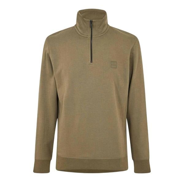 Boss Mens Terrycloth Sweatshirt - Green - 