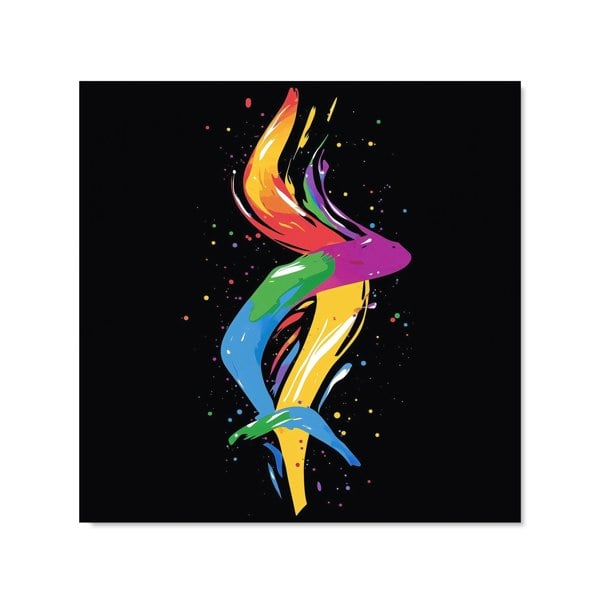 Warren Reed - Designer Vibrant Flow: Abstract Pride Fish Kitchen Splashback