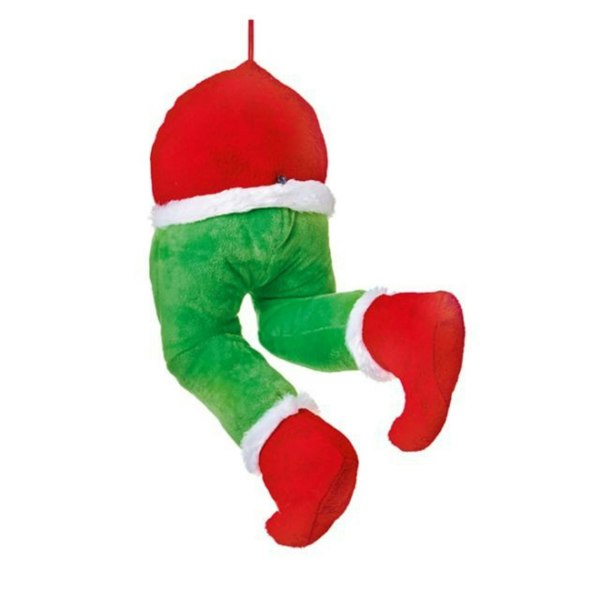 Samuel Alexander 32cm Door Hanging Laughing Elf Animated Indoor Christmas Decoration
