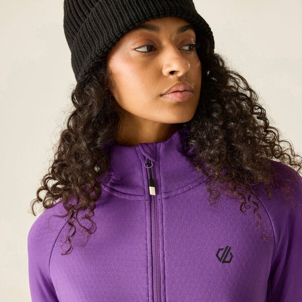 Dare 2B Womens Ventura Stretch Hooded Midlayer - Amaranth