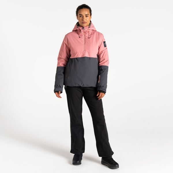 Dare 2B Women's Snowburst Overhead Ski Jacket - Dusty Rose / Ebony Grey