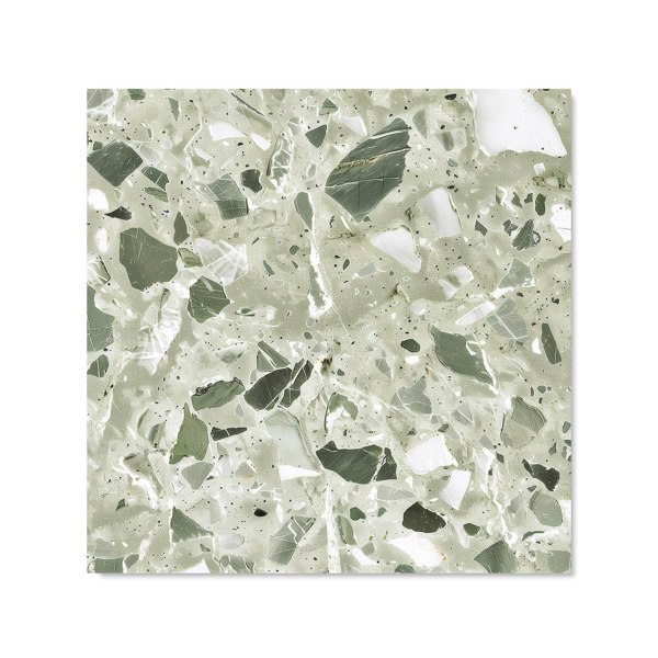 Warren Reed - Designer Sage Green And White Quartz Effect Kitchen Splashback