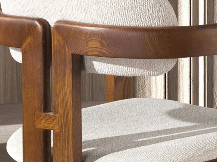 Angel Cerdá Off-white fabric chair 4194