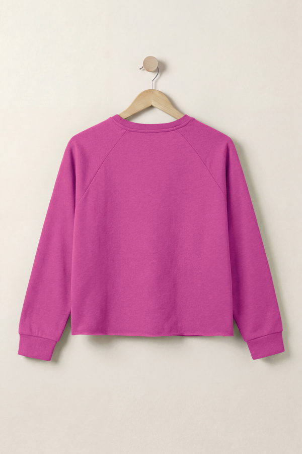 ENORSIA Raw Edge Sweatshirt
