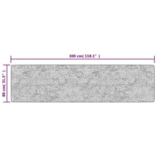 Berkfield Rug Washable 80x300 cm Beige Anti Slip