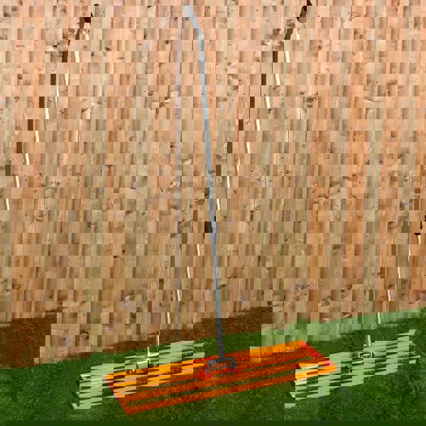 T-mech Rotary Spreader & 100cm Lawn Leveller - Orange