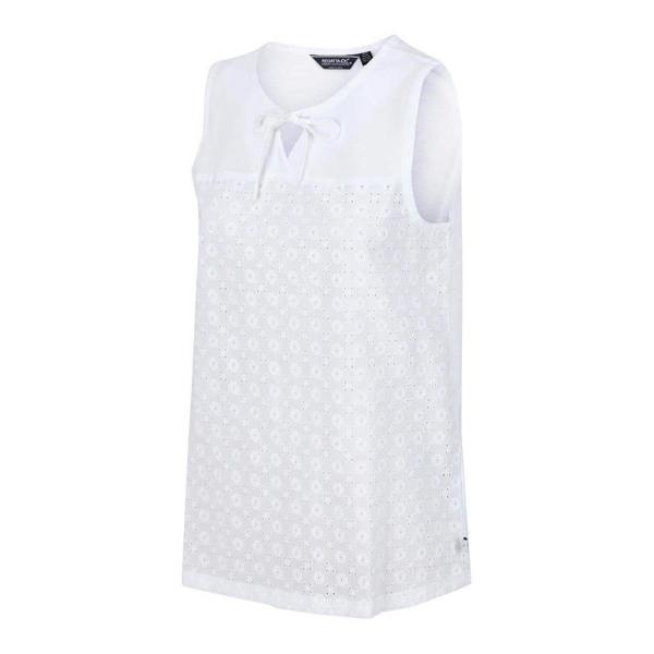 Regatta Womens/Ladies Janessa Patterned Sleeveless T-Shirt - White - 