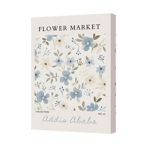 Benjamin Tate Design Flower Market Canvas Wall Art Addis Ababa Collection No 23