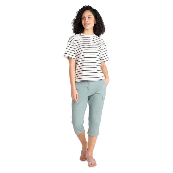 Mountain Warehouse Womens/Ladies Coastal Stretch Capri Cargo Trousers - Khaki Green - 