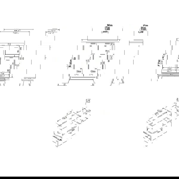 Furniture To Go Ikast Sideboard 2 Doors + 1 Drawer in Jackson Hickory and White
