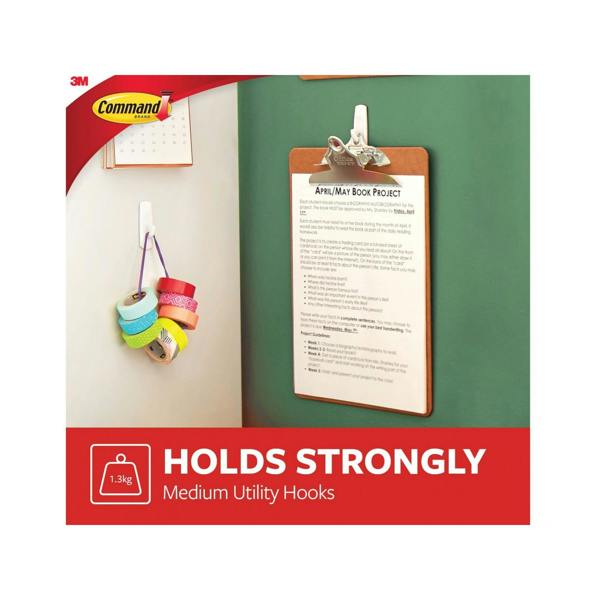 Command Medium Utility Hooks Value Pack (pack 6) - Multi Colour - 