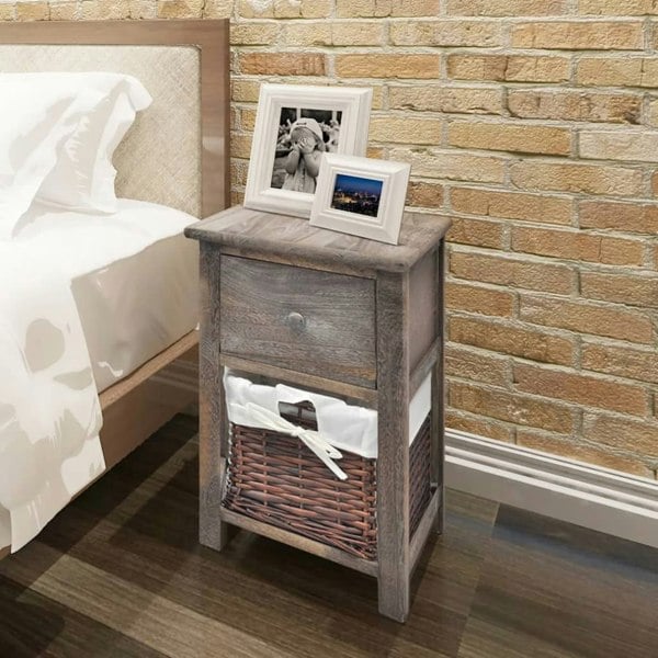 Berkfield Bedside Cabinets 2 pcs Wood Brown